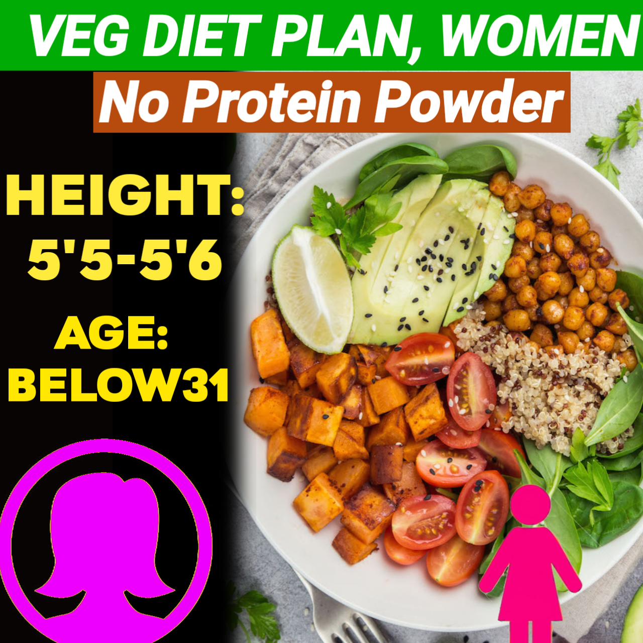 Height:5'5-5'6,Age: below31,Veg. NO PROTEIN POWDER Weight LOSS DIET PLAN for WOMEN.